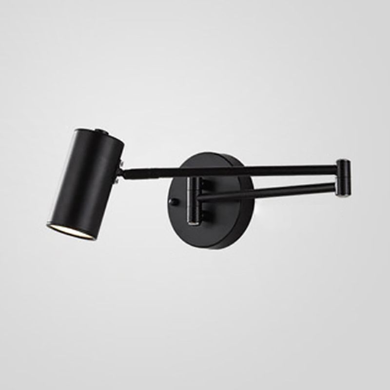 Tubo sconce metallo contemporaneo 1 lampadario a monte a parete lampada con braccio regolabile