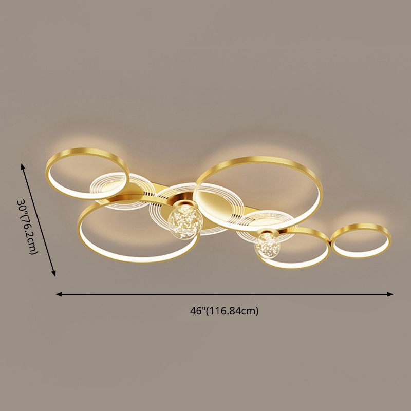 Plafonnier LED encastré, éclairage annulaire pour café, salon, chambre à coucher