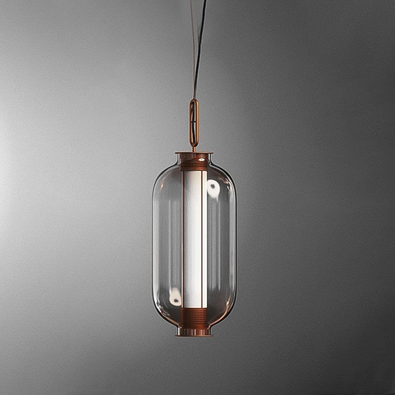 Geometric Hanging Lights Industrial Style Glass 1 Light Pendant Light Kit