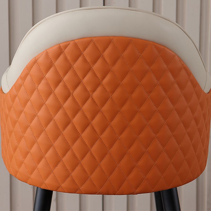 Glam Bar Stool Low Back Upholstered Counter Stool for Bristol