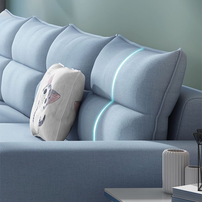 106.3"L x 57.09"W x 27.6"H 4-Seat Cushion Back Sectionals with Slipcover