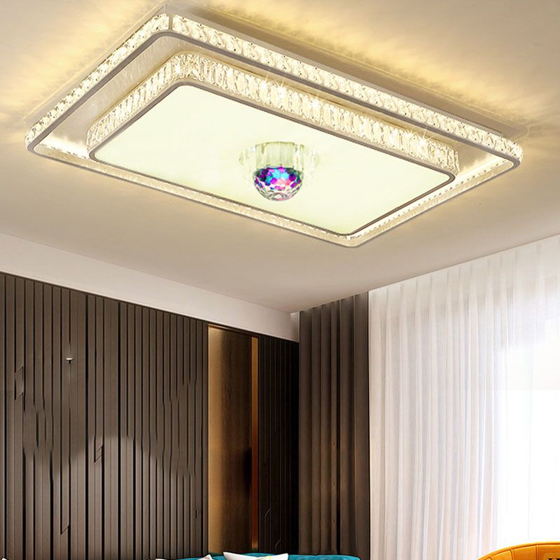 Luminaire encastré rectangulaire en métal, Style moderne, Bluetooth, musique, luminaire encastré doré