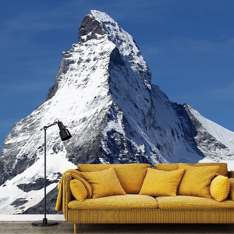 Snow Mountain Wall Mural Contemporary Wall Decoration for Living Room Bedroom