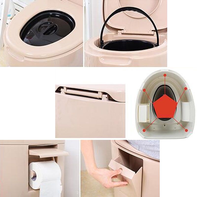 Contemporary Plastic Toilet Floor Mounted Toilet Bowl for Washroom