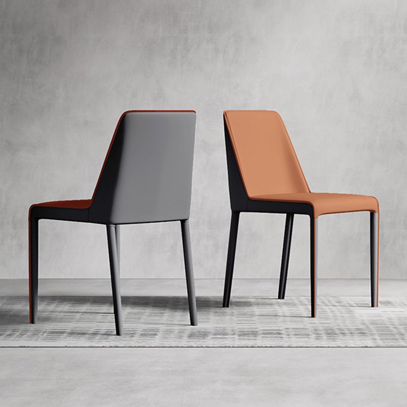 Contemporary Home Upholstered Side Chair Matte Finish Dining Chair