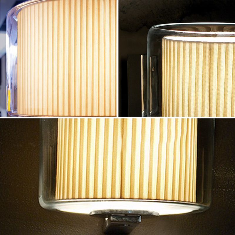 Modern Wall Lamp Household Clear Glass Wall Mount Lighting for Sitting Room