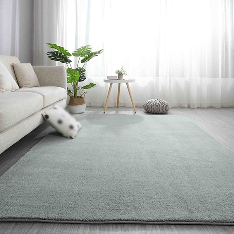 Tapis de couleur unie brun Rapier en polyester tapis de support de tapis sans glissement pour le salon