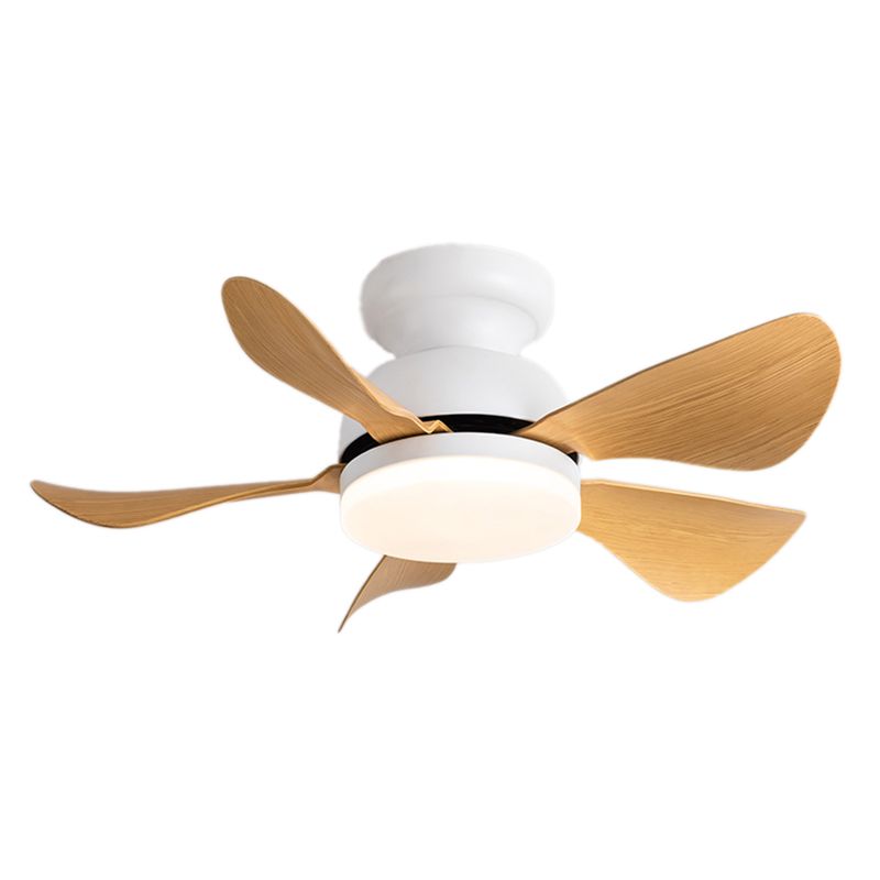 Metal Fan Shape Ceiling Fans Kid Style Single Light Flush Ceiling Fan