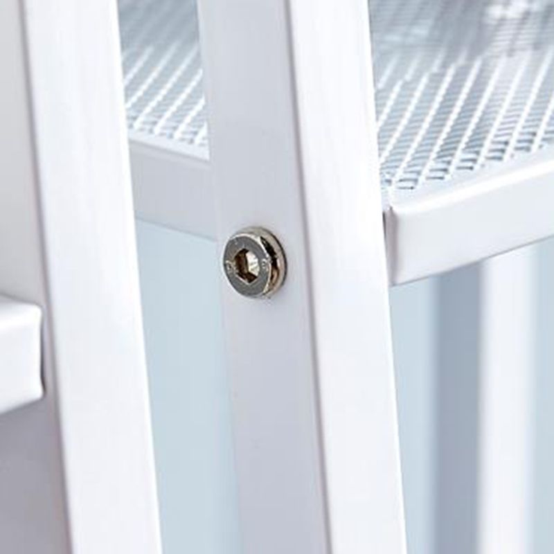 Modern Metal Ladder Bookshelf Vertical Open Bookshelf for Living Room