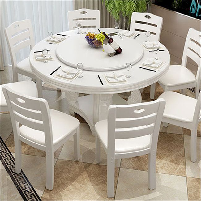 Solid Wood Dining Table Convertible Dining Table for Kitchen Room