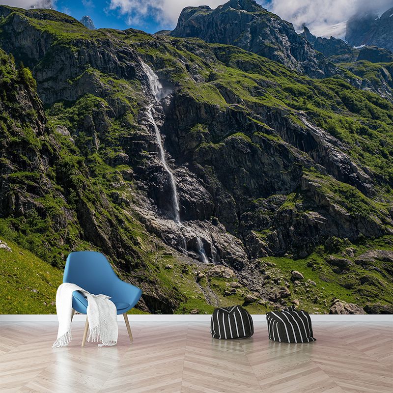 Customized Mountain Landscapes Mural Environment Friendly Wallpaper for Bedroom