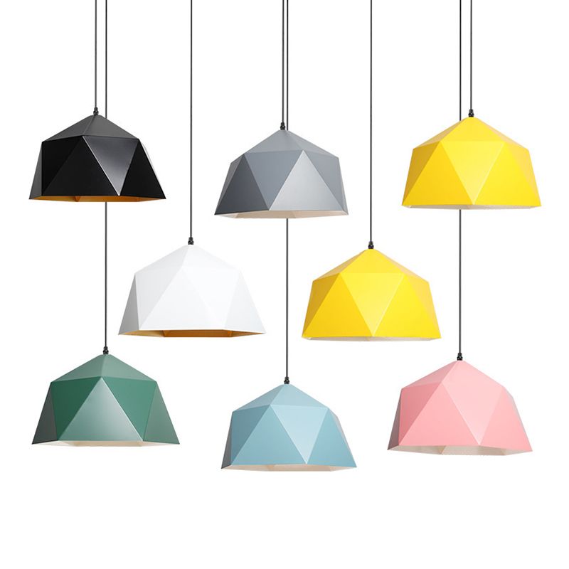 Lumière suspendue colorée à style nordique Macron Pendant Light Hanging Light pour la chambre