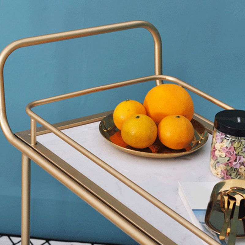 32.28" High Modern Style Prep Table Rolling Stone Prep Table for Dining Room