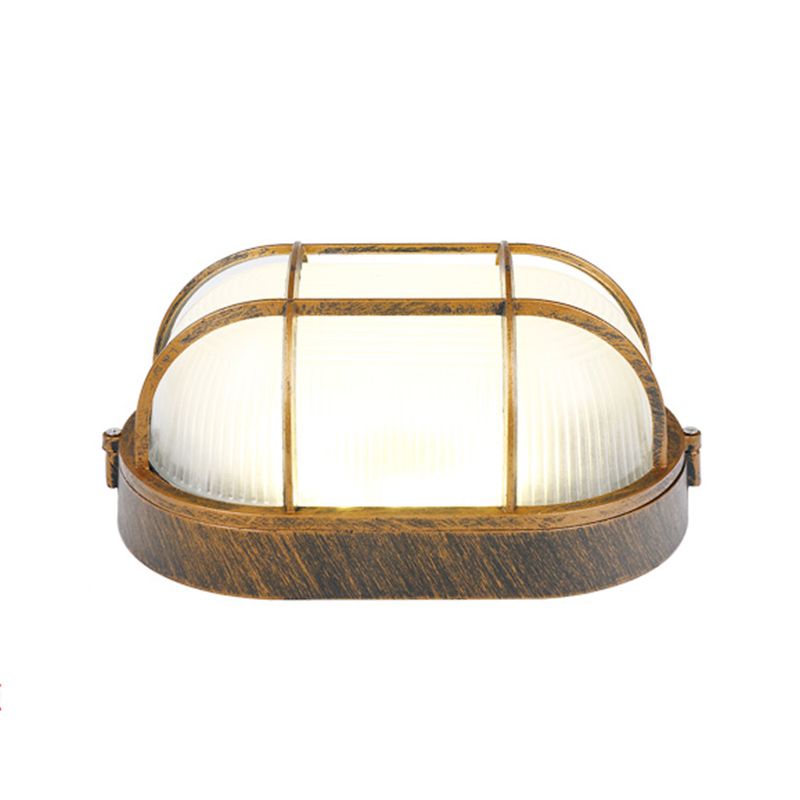 Plafonnier LED de style simple et moderne, luminaire d'extérieur antirouille à montage encastré