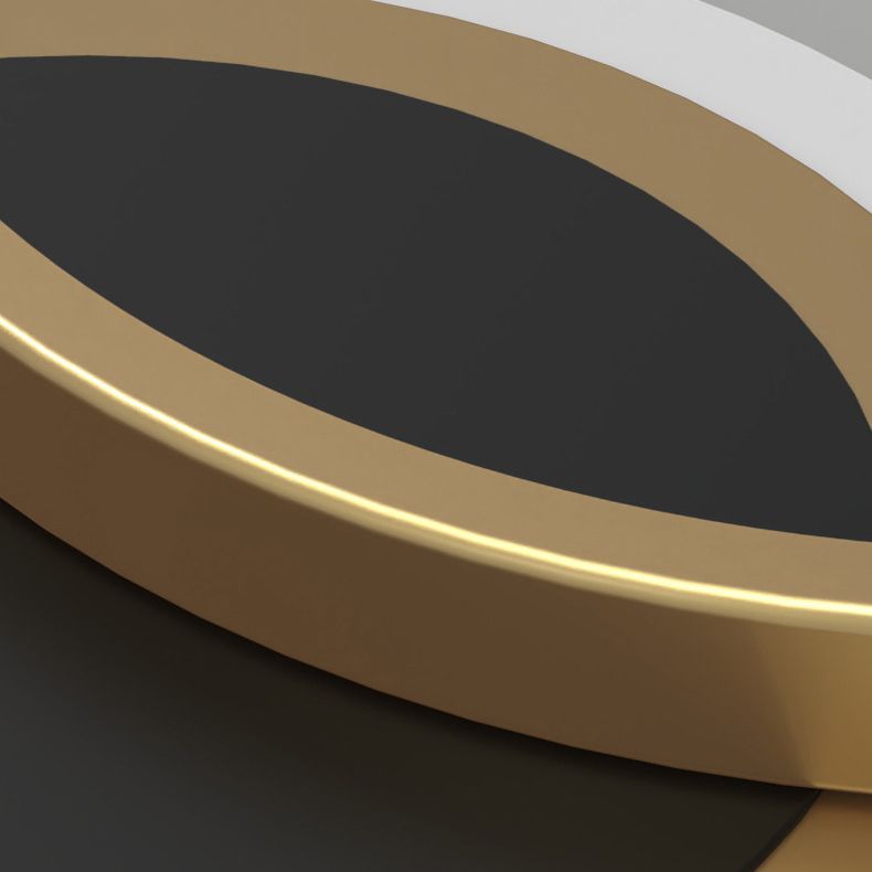 Nordic Modern Style Geometry Shade Wall Sconce Metal 2 Light Sconces in Black for Corridor