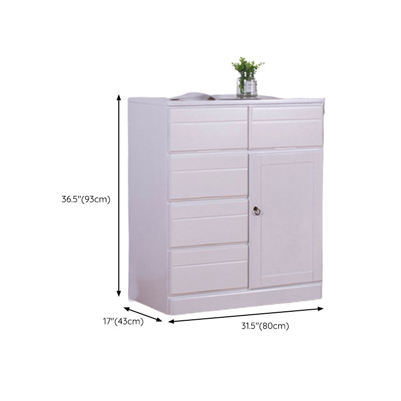 Solid Wood Modern Storage Chest Dresser Horizontal Storage Chest Dresser