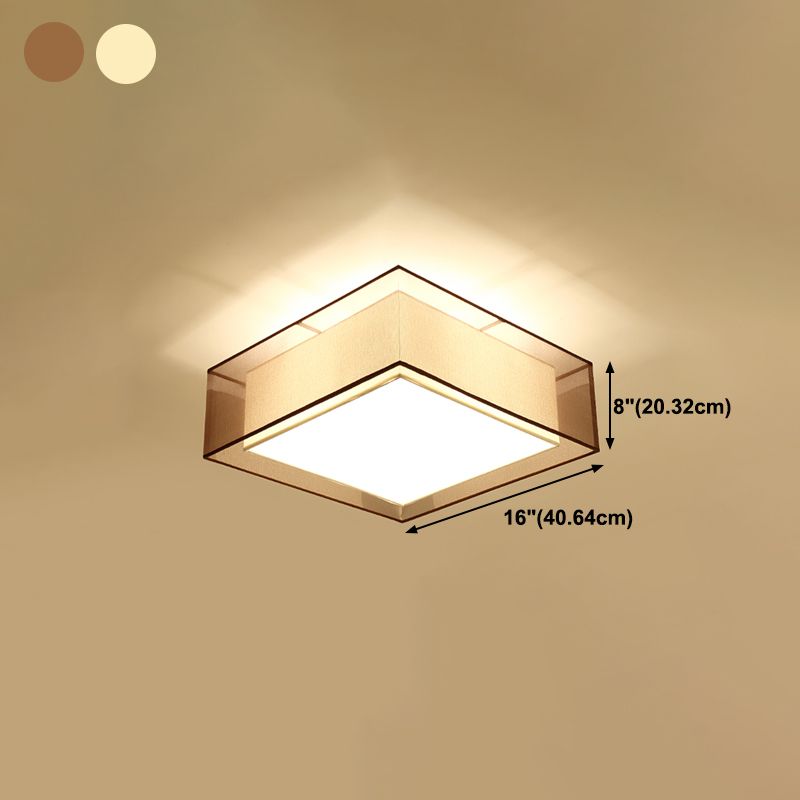 Apparecchiatura a soffitto multi -luci tradizionale in tessuto in tessuto lampada a montaggio