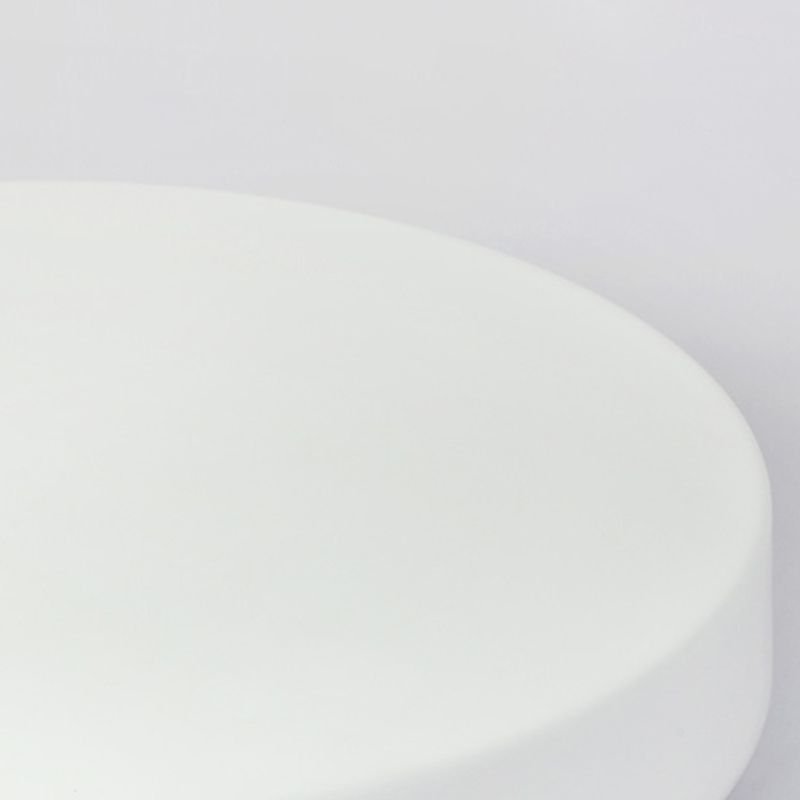 Round Shape Ceiling Lamp Modern Simple Style Iron 1 Light Flush Mount with Glass Lampshade for Aisle