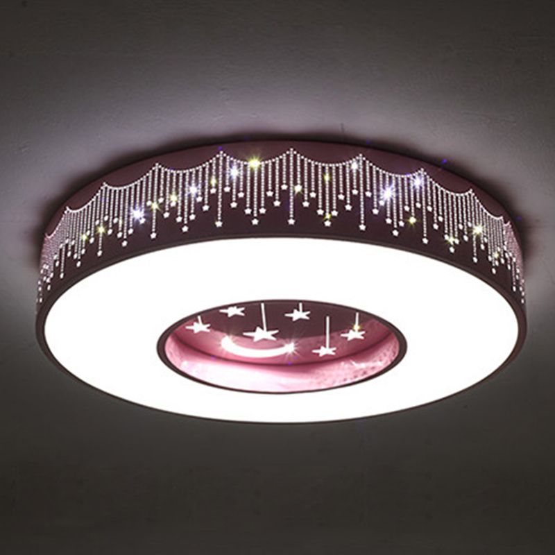 Circular Flush Mount Light Fixture Kids Acrylic Flush Mount