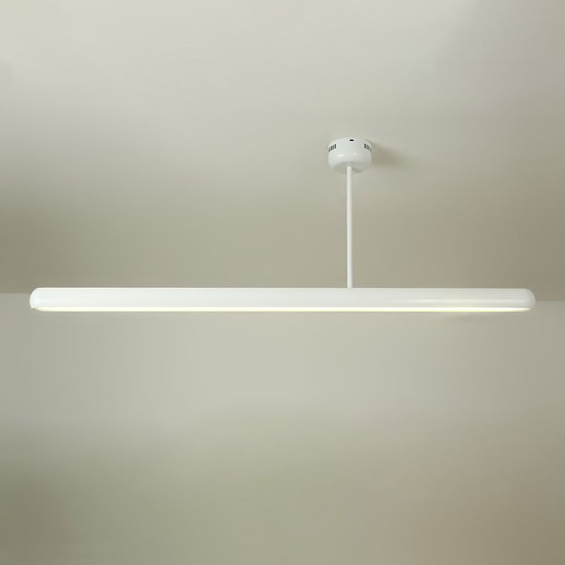 Modern Minimalist Linear Island Pendant Lights Metal 1 Light Chandelier Lighting