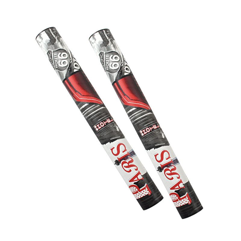 Nostalgic Paris Street Wallpaper Roll Non-Pasted Paper Wall Covering in Grey and Red, 57.1 sq ft.