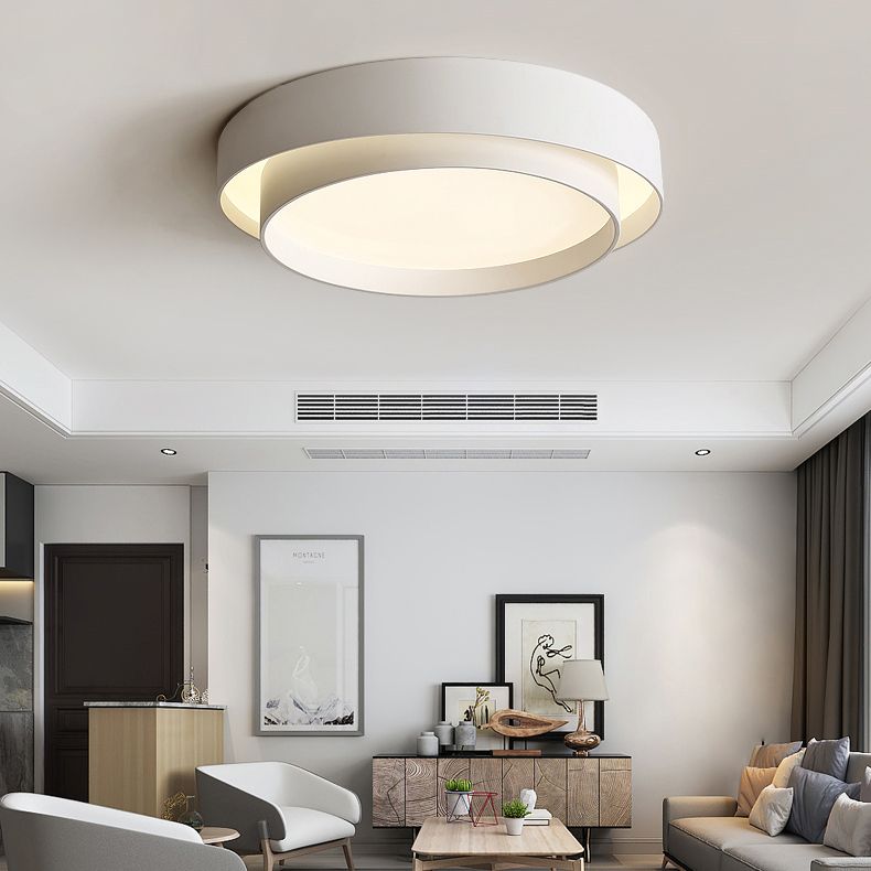 Plafonnier LED de forme ronde, moderne et Simple, luminaire de plafond, idéal pour une chambre à coucher