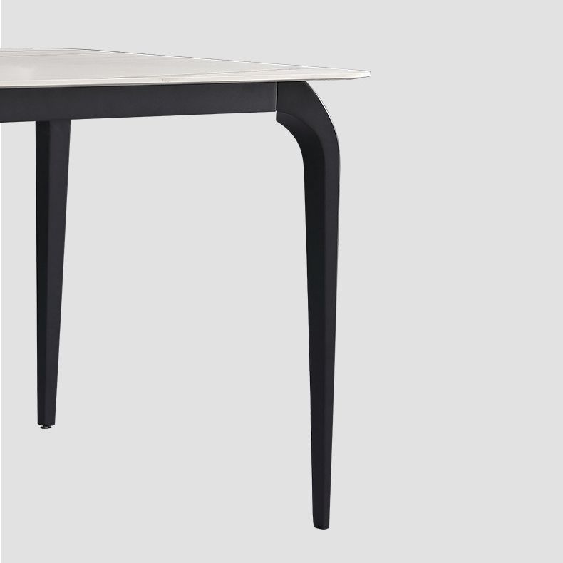 Modern 1/4/5/6/7 Pcs White Dining Chairs Set Sintered Stone Dining Room Set