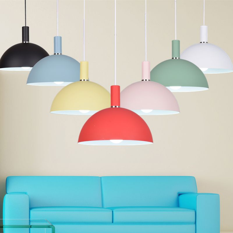 Colorful Hanging Light Nordic Style Pendent Lighting Fixture for Sitting Room
