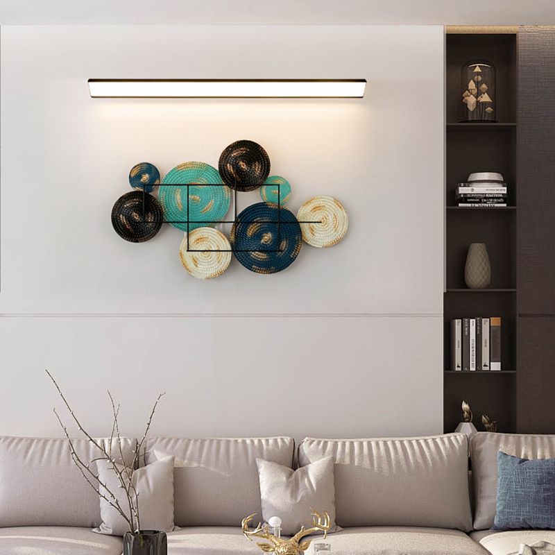 Moderne Aluminiumwandleuchte lange Streifenform 1 leichte Wandleuchten für Wohnzimmer