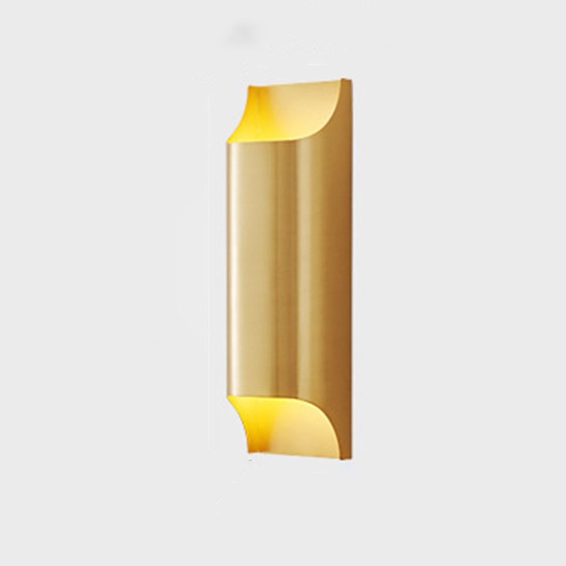 Contemporary 1/2-Light Golden/Black Wall Mounted Sconce Shaded Metal Wall Light