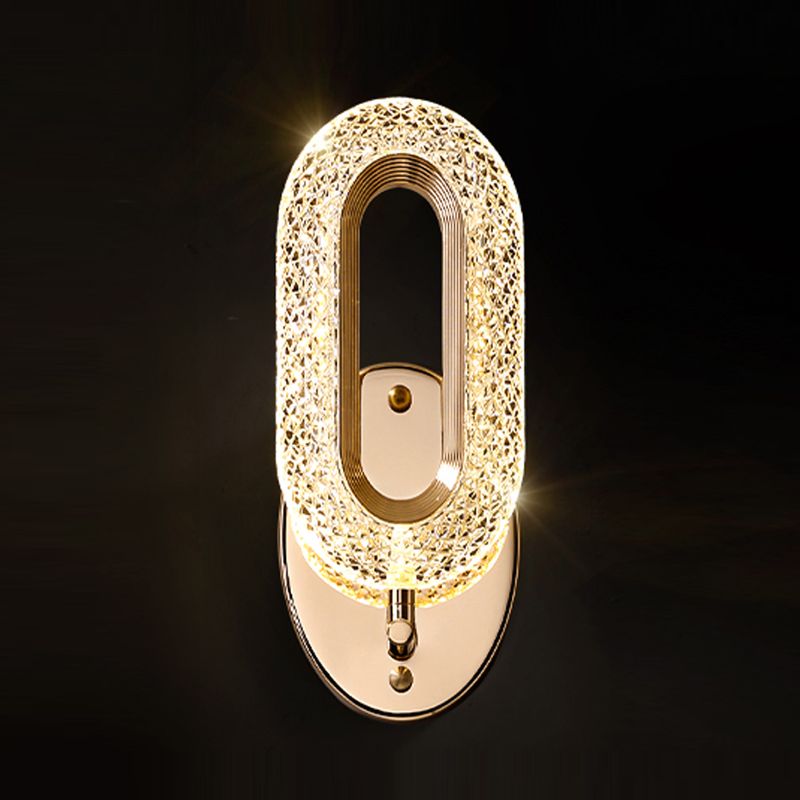 Gold Oval Leuchten Wandleuchte modern