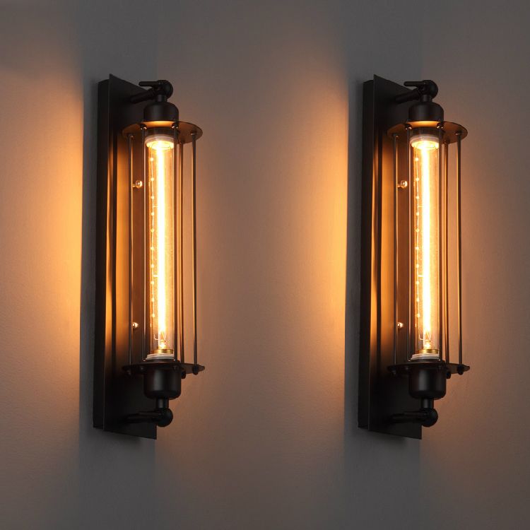 Stile industriale Accensione rettangolare SCONCE METALI