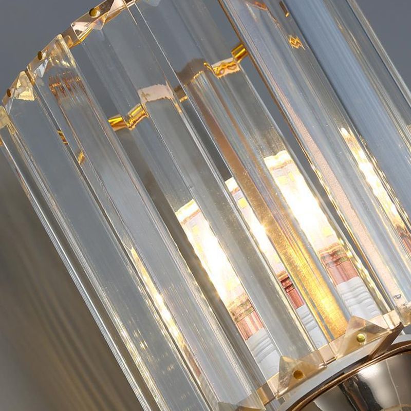 Modern Simple Crystal Vanity Light Geometry Shape Vanity Lamp for Shower Room