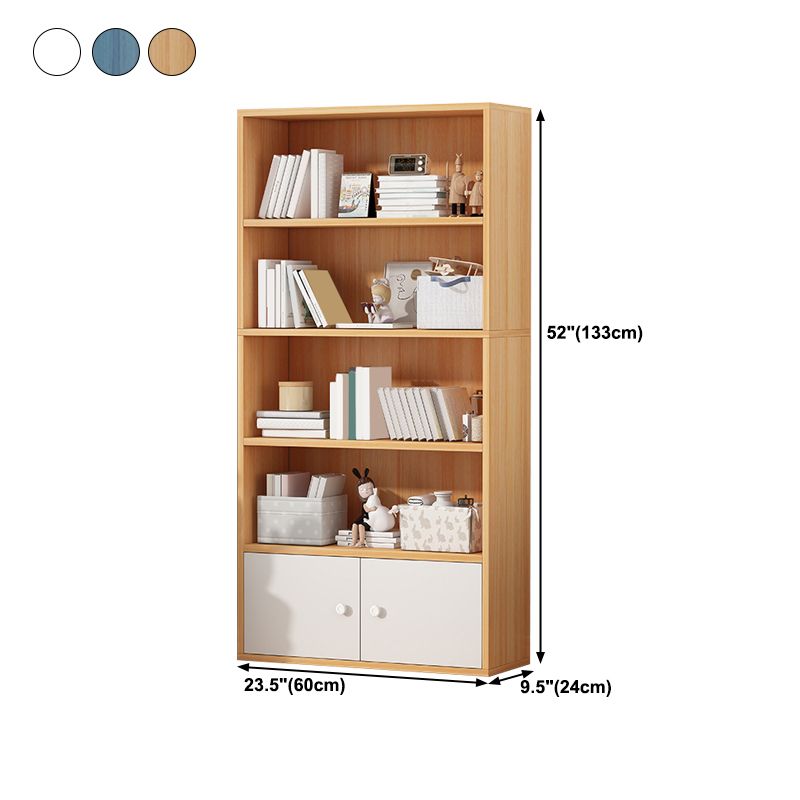 Scandinavian Artificial Wood Bookcase 9" Wide Home Standard Bookshelf