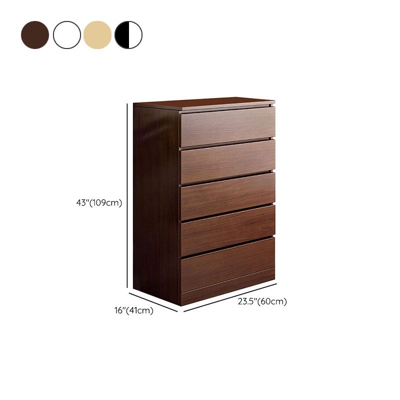 Modern Storage Chest Manufactured Wood Dresser with 3/4/5/6 Drawers