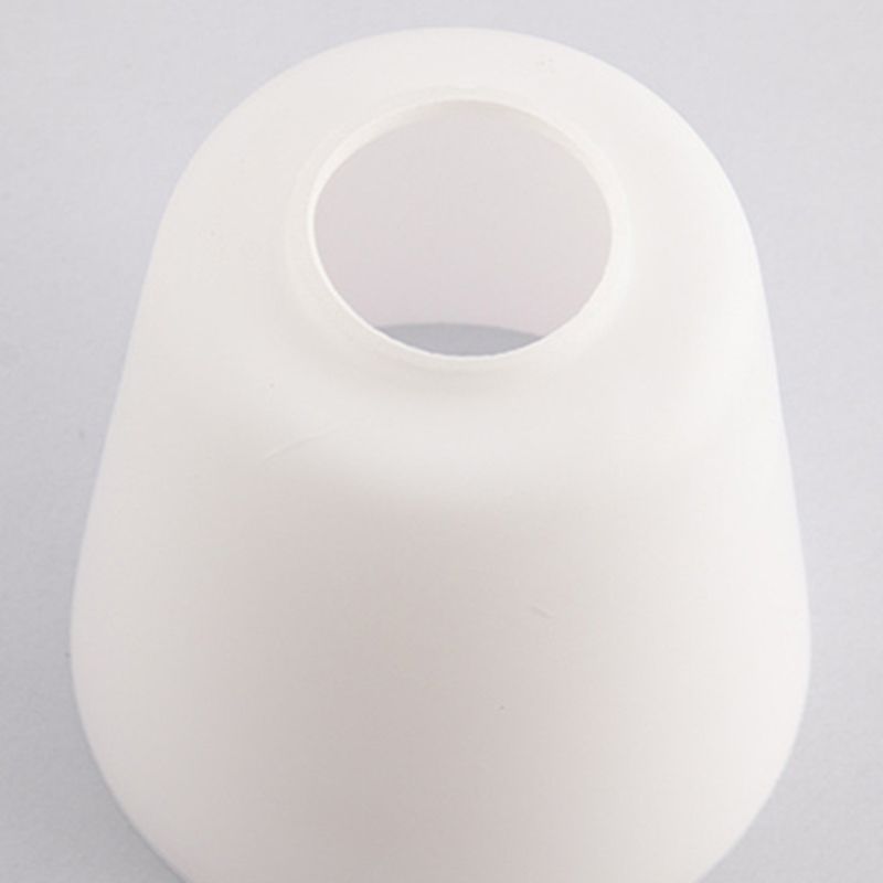 Modern Creative Dome Wall Lamp Wooden 1-Light Wall Sconce with White Glass Shade