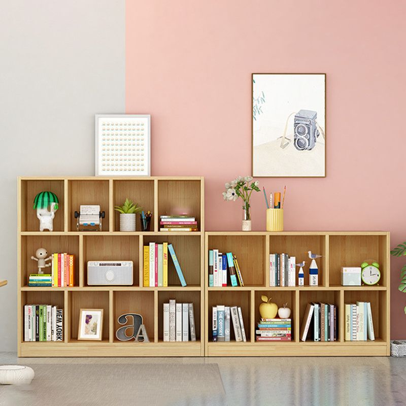 Wood Bookshelf Matte Finish Contemporary Style Bookcase for Home Office