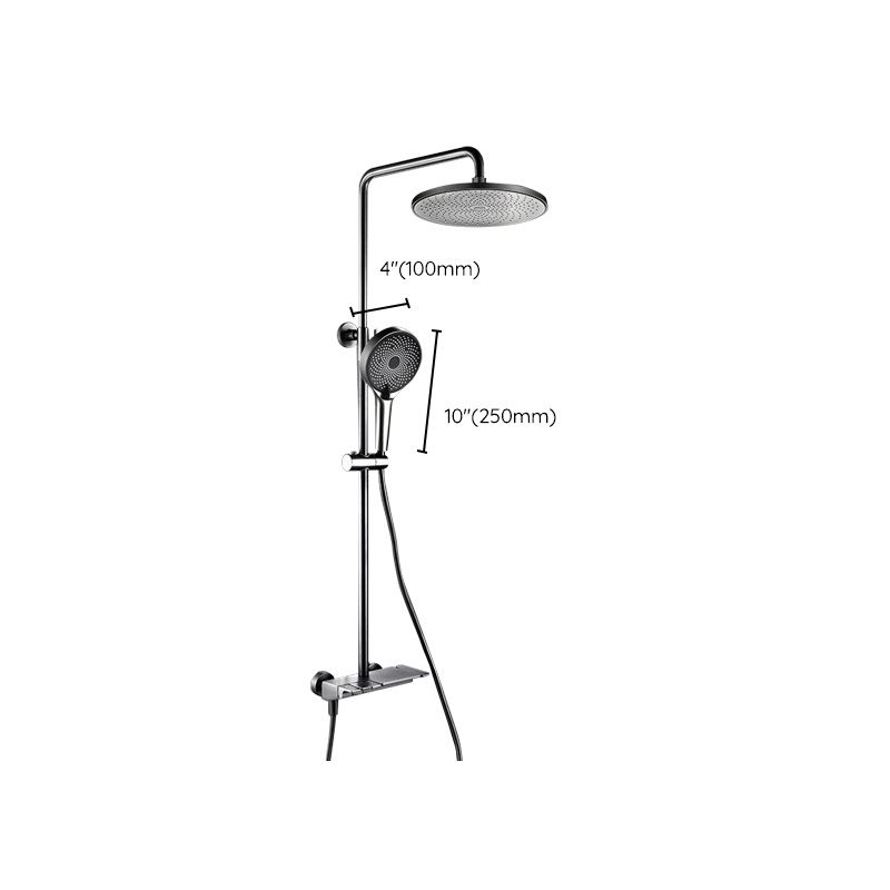 Adjustable Spray Pattern Shower Combo Stainless Steel Shower Faucet Arm Shower Head