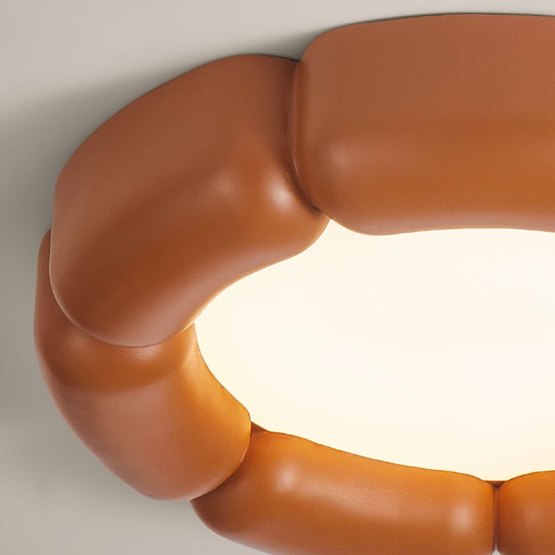 Metal and Acrylic LED Flush Mount Contemporary Round Ceiling Flush