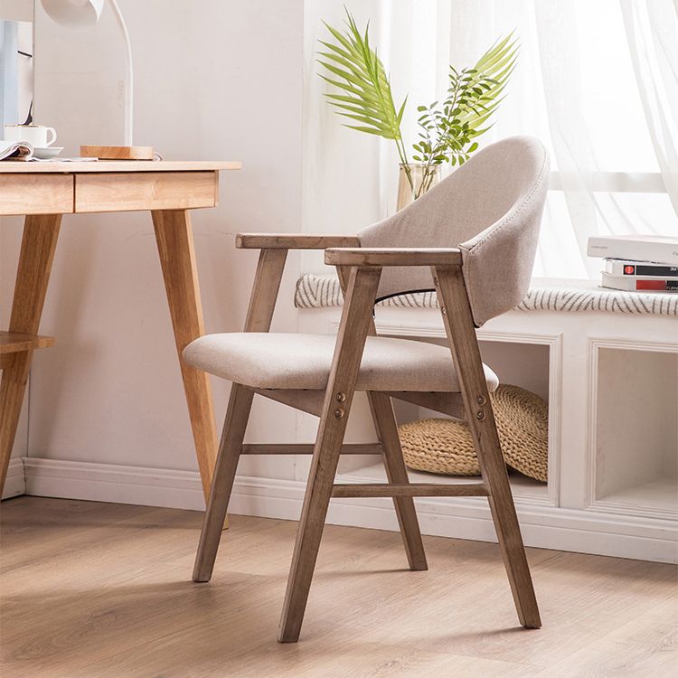 Chaise d'intérieur en bois de style moderne, chaises latérales de salle à manger à dossier ouvert de 20 pouces de large