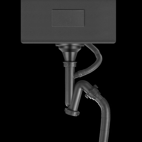 Contemporary Style Kitchen Sink Stainless Steel Overflow Hole Design Kitchen Sink