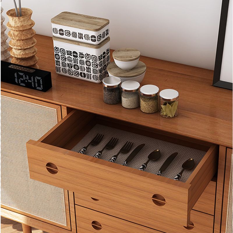 Contemporary Cabinet Solid Wood With Doors 4 - Drawer Accent Cabinet