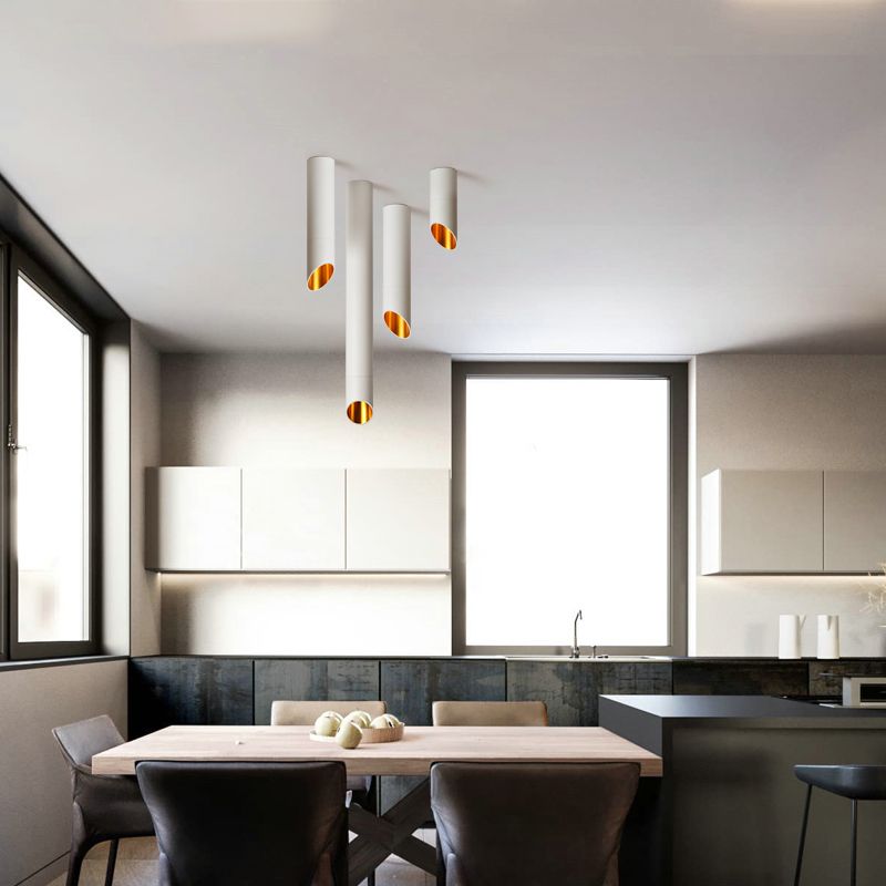 Afgeschuinde buisinbouwlamp Postmoderne metalen eetkamer LED-plafonddownlight