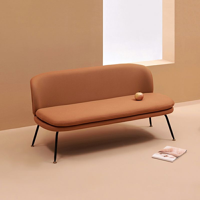 Faux Leather Stain Resistant Contemporary Tight Back Standard Settee Couch