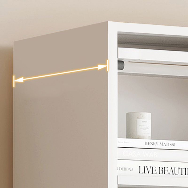 Modern Engineered Wood Bookshelf Standard Closed Back Bookcase