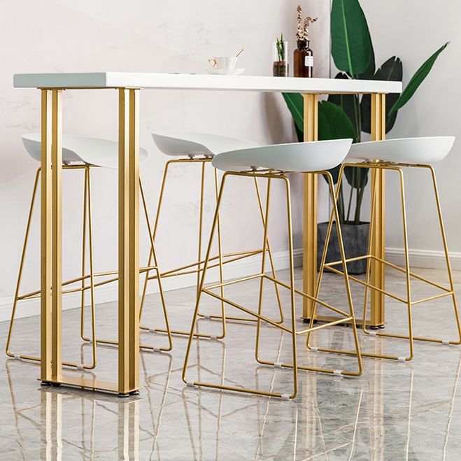 Traditional Luxury Rectangle Bar Table Wood Bar Dining Table for Indoor