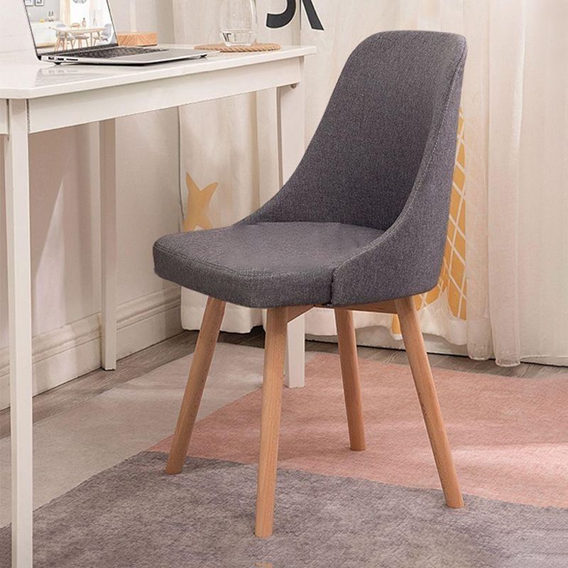 Solid Wood Dining Chair Industrial Style Swivel Side Chair for Dining Room