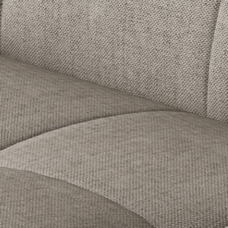 Armless Cotton Blend and Leather Convertible Contemporary Sofa Bed
