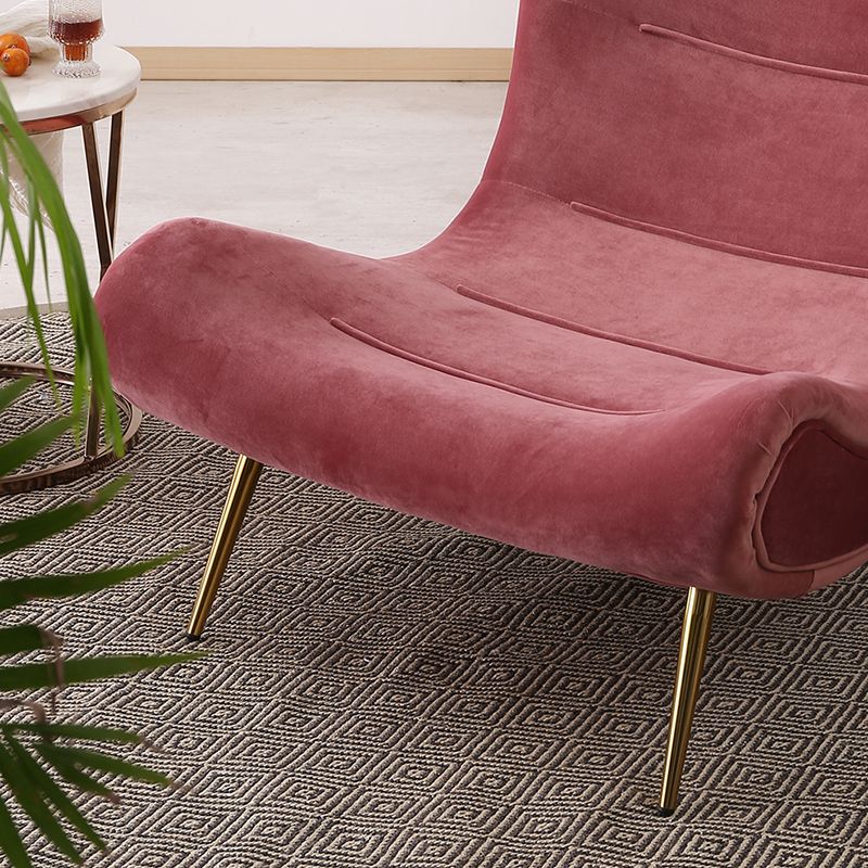 40.5"L x 37"W x 31.5"H Upholstered Accent Chair Armless Lounge Chair with Ottoman