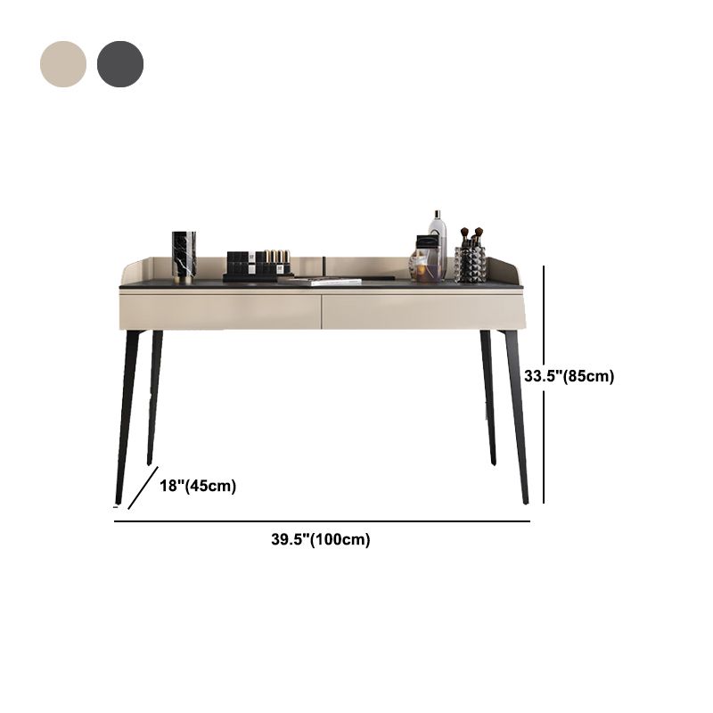 2-Drawer Make-up Vanity Contemporary Makeup Vanity Desk Table